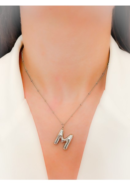 Kolye Balon Harf Kolye Harfli Kolye Dorika Kolye - V2