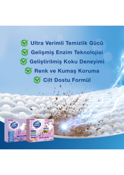 Çamaşır Rengi Koruma Mendili - 30 Mendil Çamaşır Deterjan Yaprakları - Kiraz Çiçeği Kokusu 50 Yıkama (Yaprak) + Çamaşır Rengi Koruma Mendili - 30 Mendil