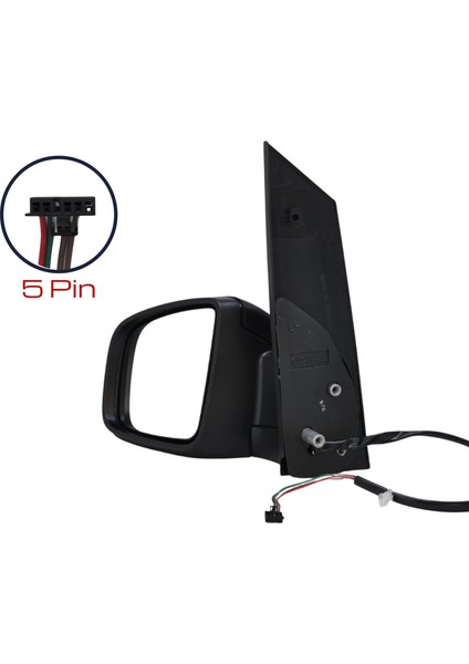 Dış Dikiz Aynası Mercedes Vito 2011-2014 Elektrikli, Isıtmalı, Manuel Katlanır, Siyah Kapak, 5 Pin indirimleri