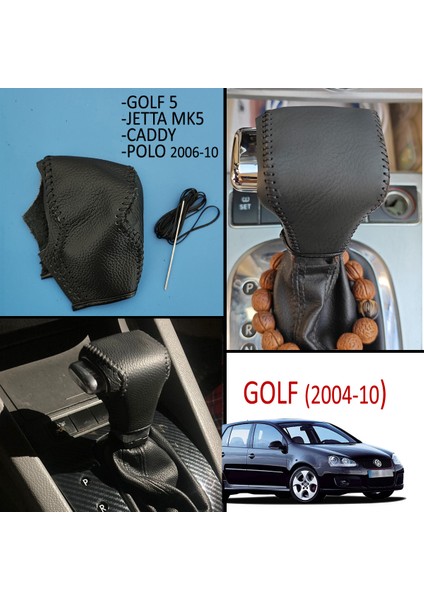 Golf 5 Otomatik Vites Deri Kılıf - Golf 6 Vites Topuzu Deri Kaplama