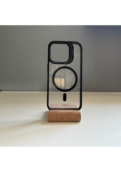 Apple iPhone 15 Plus Kamera Lens Korumalı Standlı Premium Kılıf