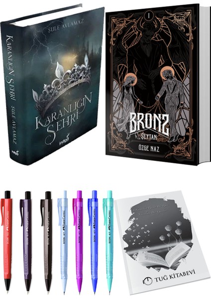 Bronz 1 Şeytan ve Karanlığın Şehri 1 (Ciltli) 2'li Set - Kalem