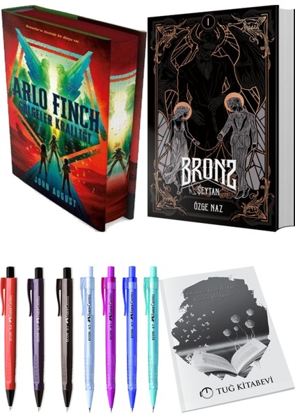 Bronz 1 Şeytan ve Arlo Finch Gölgeler Krallığı (Ciltli) 2'li Set - Kalem