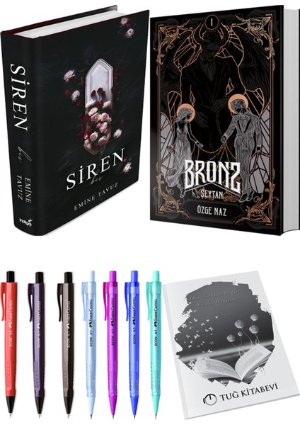 Bronz 1 Şeytan ve Siren Bir (Ciltli) 2'li Set - Kalem