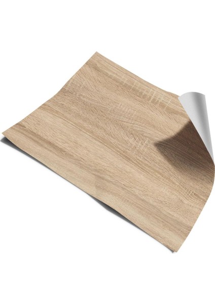 Mutfak Tezgah Üstü Ahşap Desen Kendinden Yapışkanlı Folyo Kaplama 70 cm x 100 cm