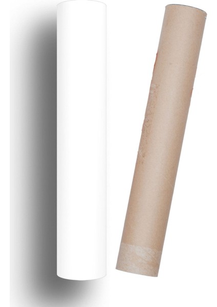 Mutfak Tezgah Üstü Beyaz Kendinden Yapışkanlı Folyo Kaplama 70 cm x 100 cm
