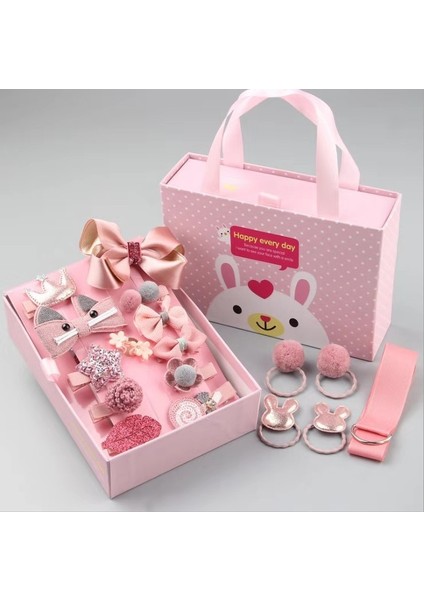 Kız Saç Aksesuarları Ile Çocuk Saç 18 Parçadan Oluşan Toka Seti (Yurt Dışından)