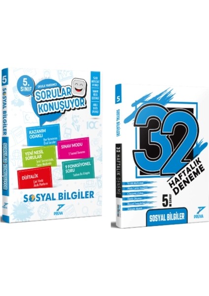 5.Sınıf / Sosyal Bilgiler Sorular Konuşuyor / 32 Hafta Sosyal Bilgiler Deneme