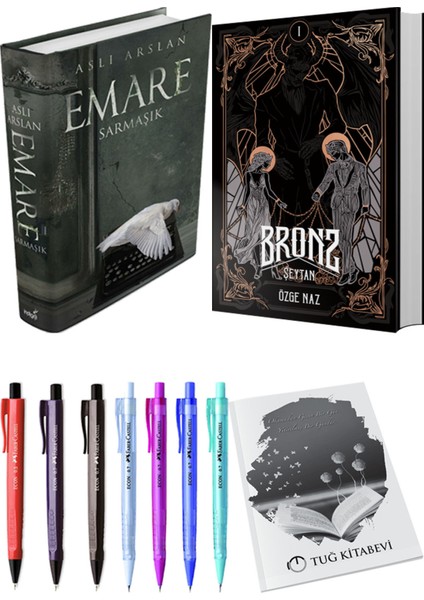Bronz 1 Şeytan ve Emare Sarmaşık (Ciltli) 2'li Set - Kalem