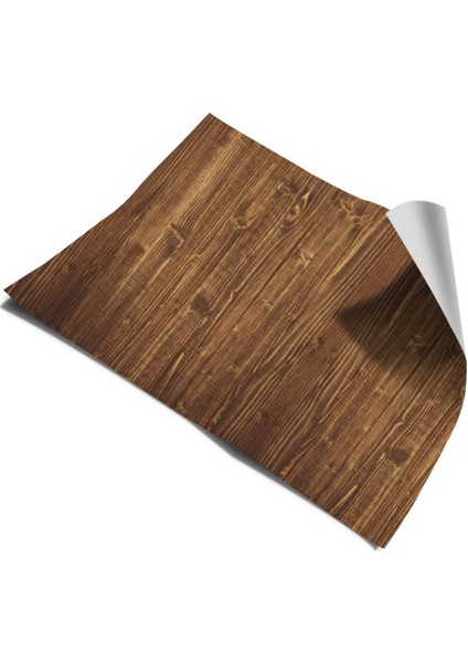 Mutfak Tezgah Üstü Ahşap Desen Kendinden Yapışkanlı Folyo Kaplama 70 cm x 100 cm