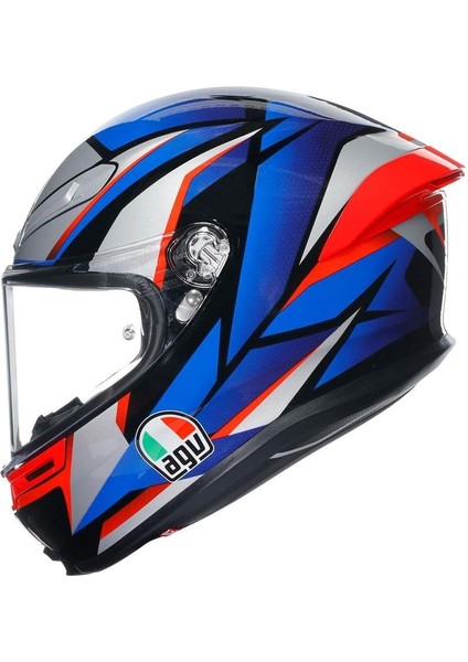 K6 S Slashcut Mavi Kırmızı Kapalı Kask indirimleri