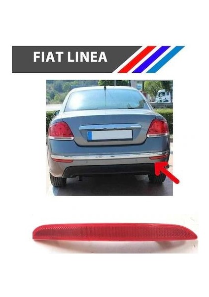 Fiat Linea Arka Tampon Reflektörü Sağ Taraf 2007 - 2015 51914330 M3694