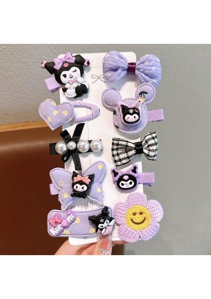 Karikatür Çocuk Saç Aksesuarları Kız Süslemeleri Kuromi B Kombinasyonu Toka (Yurt Dışından)