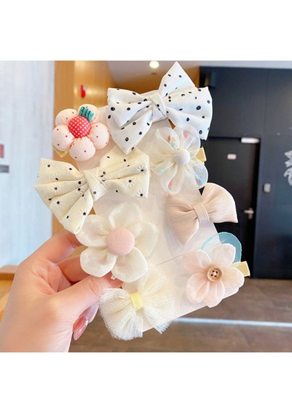 Kız Fiyonk Saç Aksesuarları 8 Parçalı Toka Seti (Yurt Dışından)