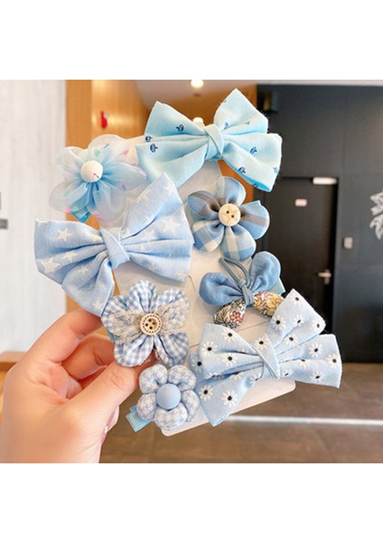 Kız Fiyonk Saç Aksesuarları 8 Parçalı Toka Seti (Yurt Dışından)