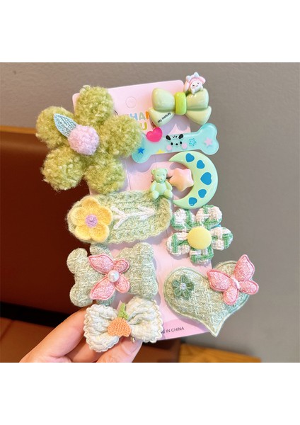 Kız Çocuk Saç Aksesuarları Çocuk Süslemeleri Açık Toka Seti (Yurt Dışından)