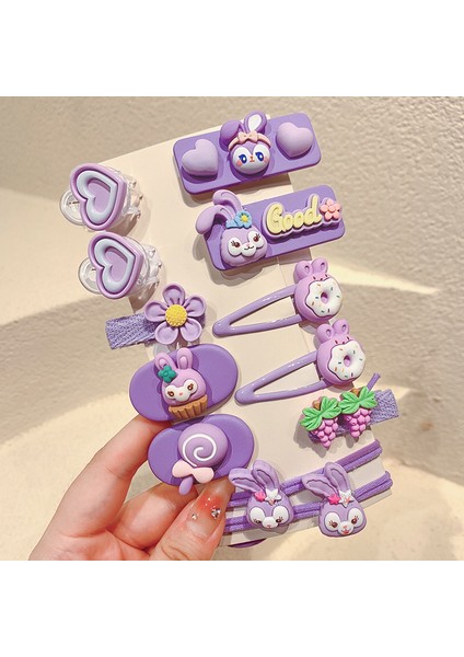 Kız Çocuk Saç Aksesuarları Çocuk Dekorasyon Aşk Lina Belle 12 Parçalı Toka Seti (Yurt Dışından)