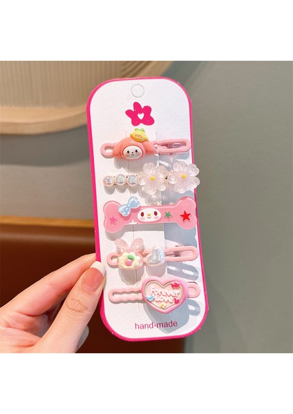 Çocuk Karikatür Saç Aksesuarları Kız Dekorasyon Toka Seti (Yurt Dışından)