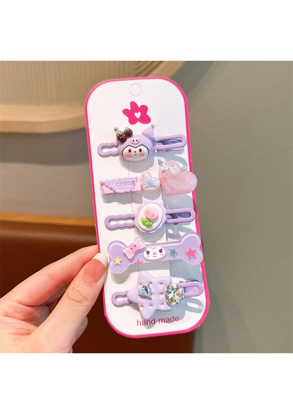 Çocuk Karikatür Saç Aksesuarları Kız Dekorasyon Toka Seti (Yurt Dışından)