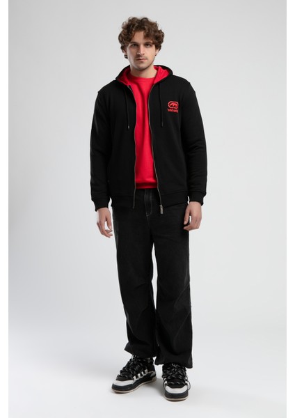 Maıden Siyah Kapüşonlu Nakışlı Standard Fit Erkek Sweatshirt indirimleri