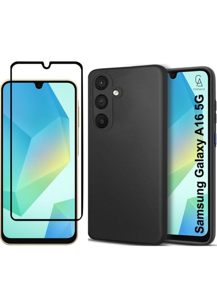 Samsung Galaxy A16 5g ile Uyumlu Telefon Kılıfı ve 5d Tam Kaplayan Cam Ekran Koruyucu