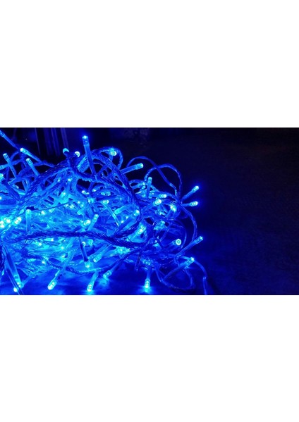 YPS-100M Mavi Işık Yılbaşı Süsü 10 mt 100 Ledli 220 Volt