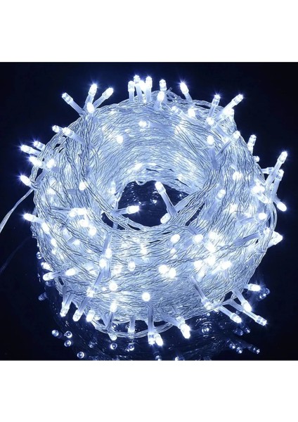 YPS-100B Beyaz Işık Yılbaşı Süsü 10 mt 100 Ledli 220 Volt Eklenebilir Iç Mekan