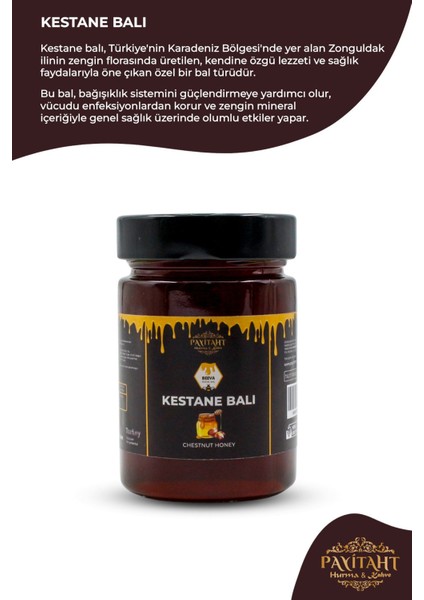 Kestane Balı Zonguldak Bölgesi Cam Kavanoz 460 gr