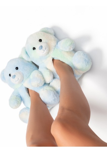 Yogi Kadın Hayvanlı Panduf Mavi 36/41