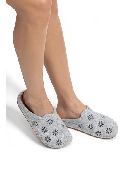 Kar Kadın Ev Terliği Gri 36/40 indirimleri