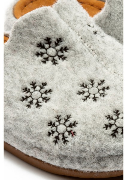 Kar Kadın Ev Terliği Gri 36/40