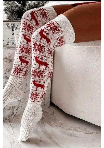 Desenli Yılbaşına Özel Dizüstü Corap