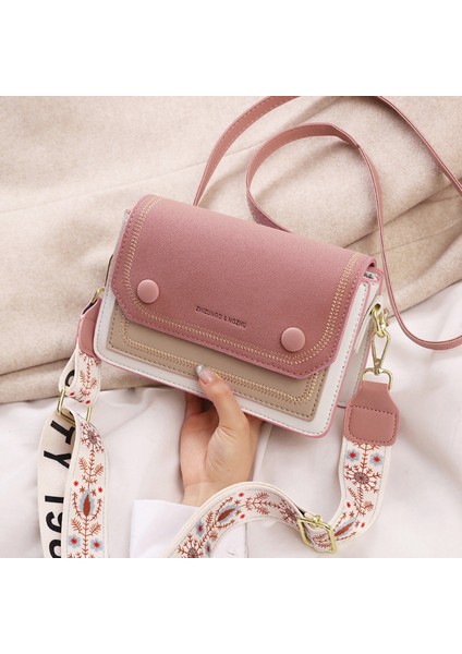 Yeni Renk Blok Tek Omuz Moda Crossbody Çok Fonksiyonlu Küçük Çanta (Yurt Dışından)