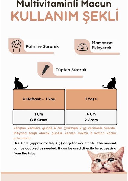 Sterile Paste 100 Gr.(Kısırlaştırılmış Kediler Için Multivitamin ve Minarelli Malt Macun)