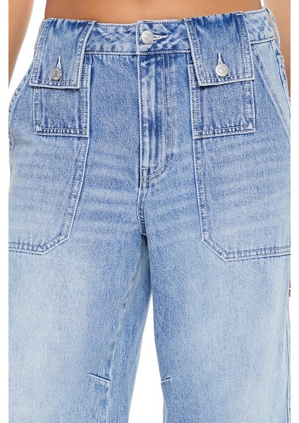 F21 High-Rise Wide-Leg Jean Pantolon