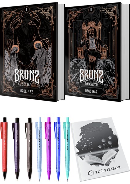Bronz 2 İmparator ve Guardian Bronz 1 Şeytan 2'li Set - Kalem