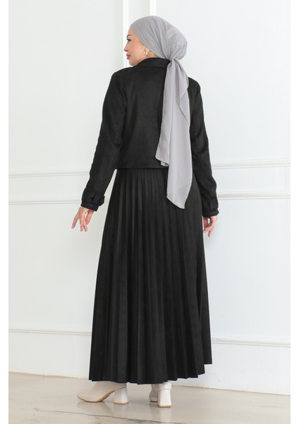 Ceketli Süet Takım & Siyah modelleri