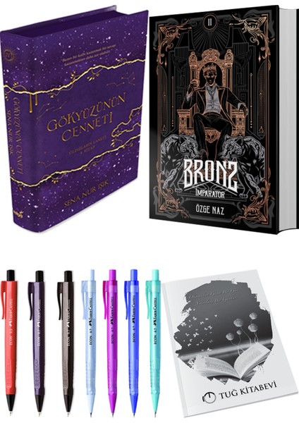 Bronz 2 İmparator ve Gökyüzünün Cenneti 4 (Ciltli) 2'li Set - Kalem