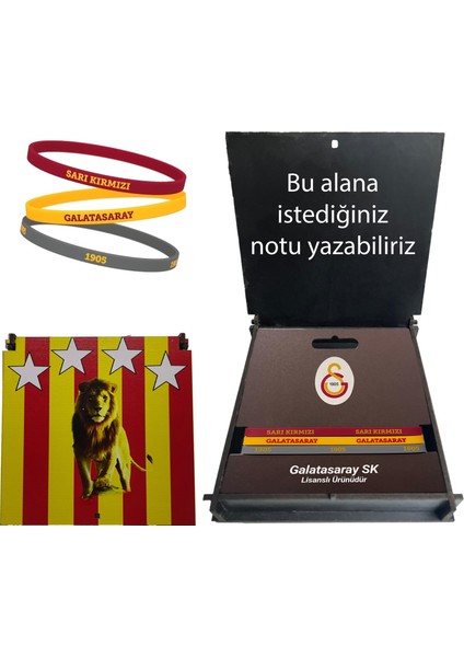 Lisanslı Bileklik Renkli Hediye Ahşap Kutulu