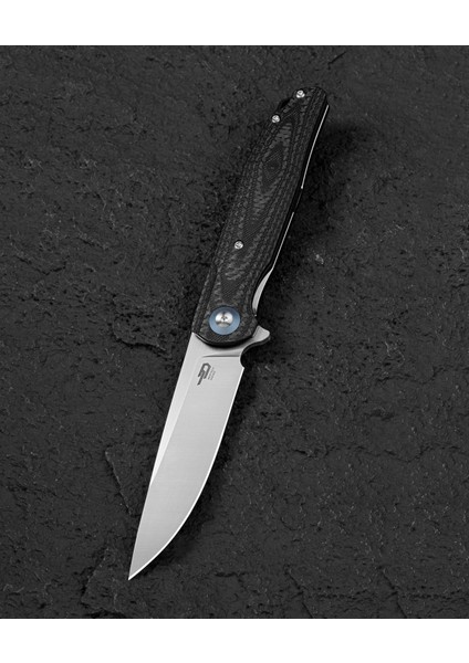Ascot BG19A Karbon Fiber ve G10 Saplı Ara Katman 3,82'' D2 Çakı