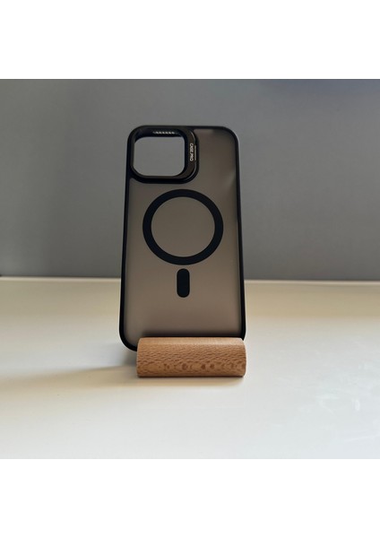 Apple iPhone 13 Pro Max Magnetic Standlı Kamera Lensli Korumalı Magsafe Wireless Şarj Özellikli Kılıf