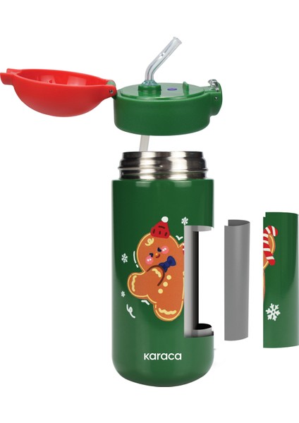 Biscuit Çelik Sızdırmaz Termos 420 ml