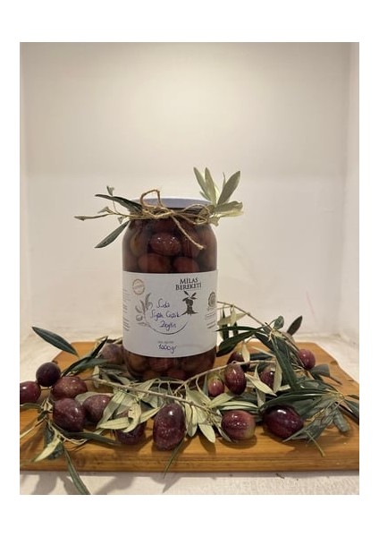 Milas Usulü Siyah Çizik Zeytin (Suda)