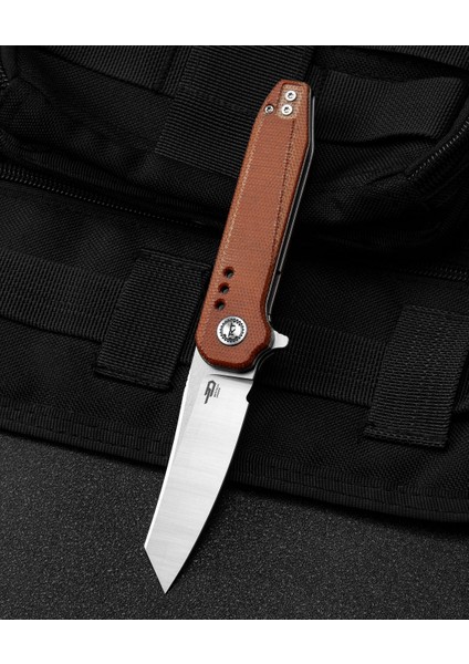 Syntax Natural Micarta Sap: 2,84'' 14C28N Çakı BG40E
