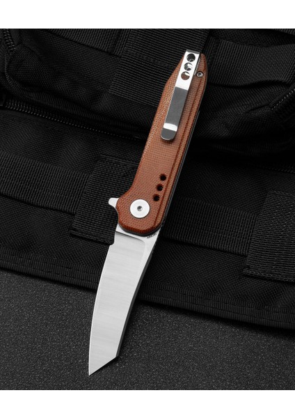 Syntax Natural Micarta Sap: 2,84'' 14C28N Çakı BG40E