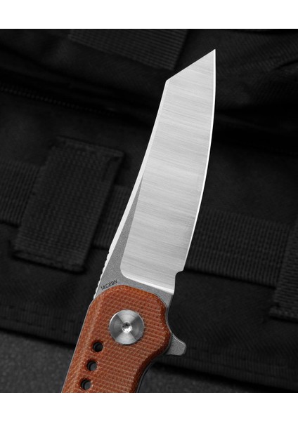 Syntax Natural Micarta Sap: 2,84'' 14C28N Çakı BG40E