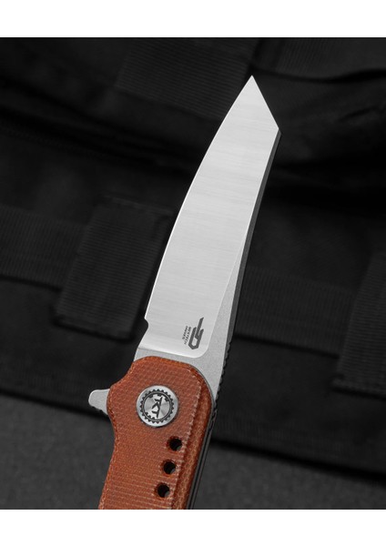 Syntax Natural Micarta Sap: 2,84'' 14C28N Çakı BG40E