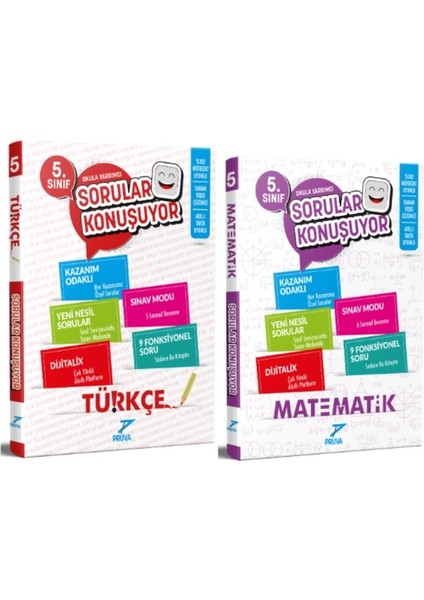 5.Sınıf Sorular Konuşuyor Türkçe / Matematik Soru Bankası