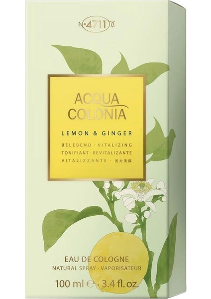 Acqua Colonia Vitalizing Lemon & Ginger Edc 100 ml Unisex Parfüm