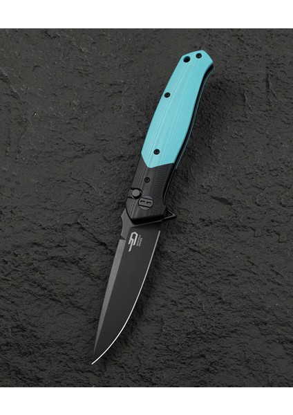 Swordfısh BG62E Siyah ve Tiffany Mavi G10 Sap 3,94'' 14C28N Çakı